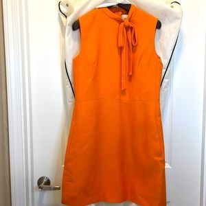 Orange Valentino Mini Cocktail Dress